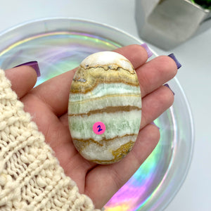 Caribbean Calcite Palm Stones
