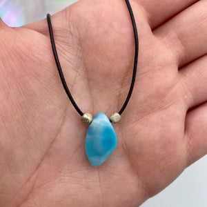 Larimar Necklace - .925 Silver