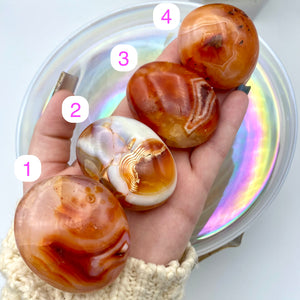 Carnelian Palm Stones #2