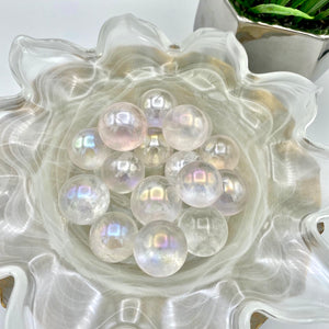 Aura Clear Quartz Sphere