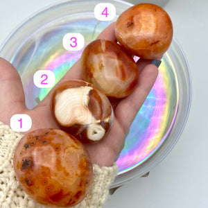Carnelian Palm Stones #2