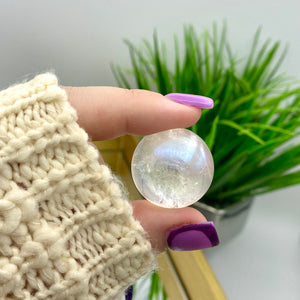 Aura Clear Quartz Sphere
