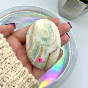 Caribbean Calcite Palm Stones