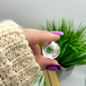 Smokey Quartz Cracked Mini Sphere