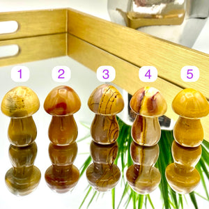 Mookaite Jasper Mushrooms