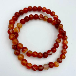 Carnelian Bracelets - 6mm