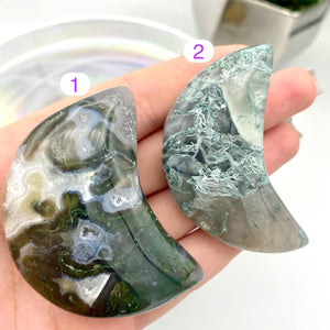 Moss Agate Moons