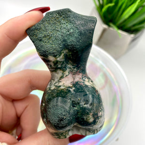 Moss Agate Goddess Body #1
