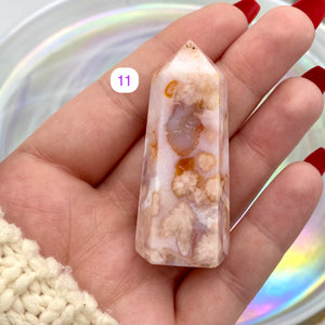 Carnelian x Flower Agate Towers - Rare