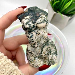 Moss Agate Goddess Body #1