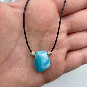 Larimar Necklace - .925 Silver