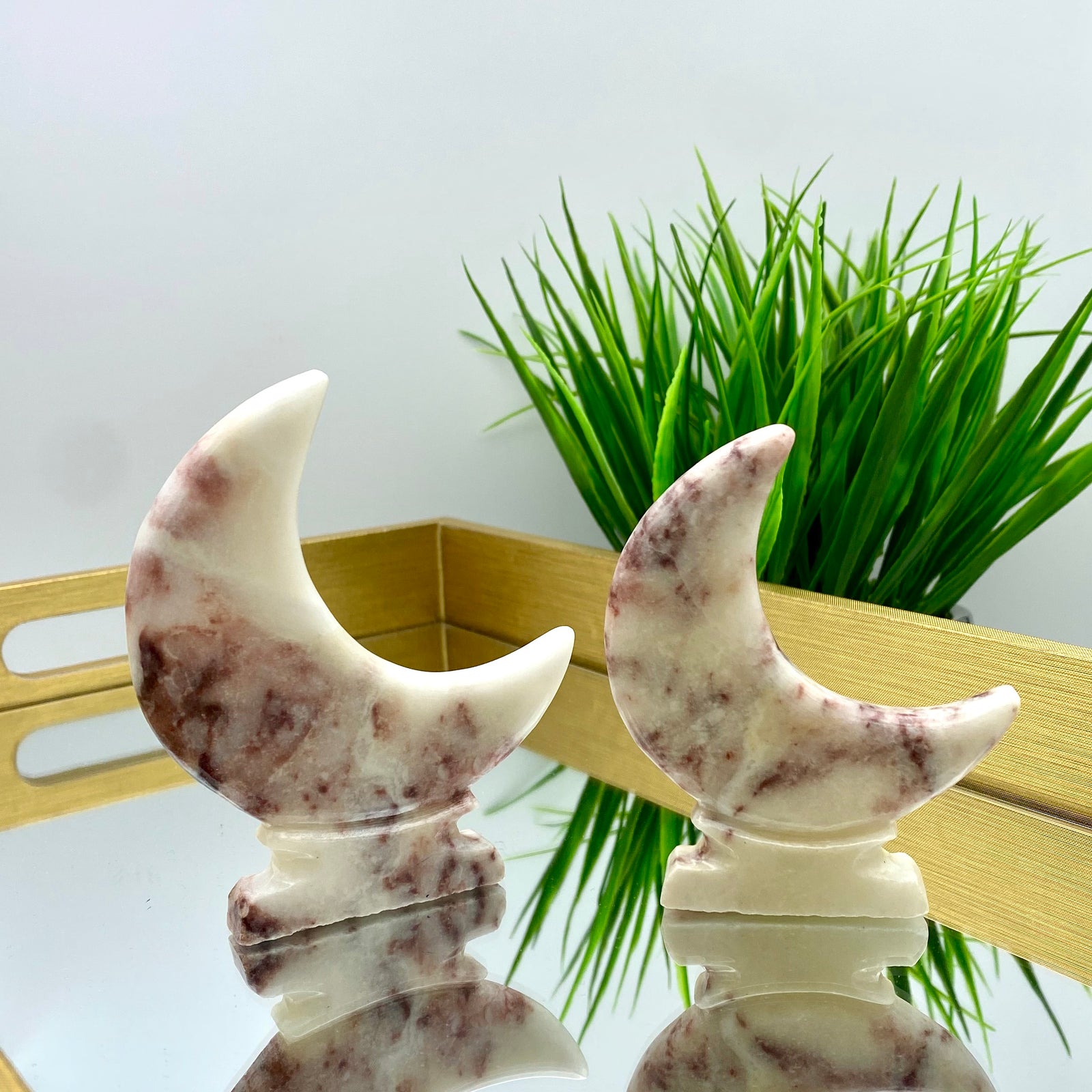 Strawberry Jasper Moon Stands