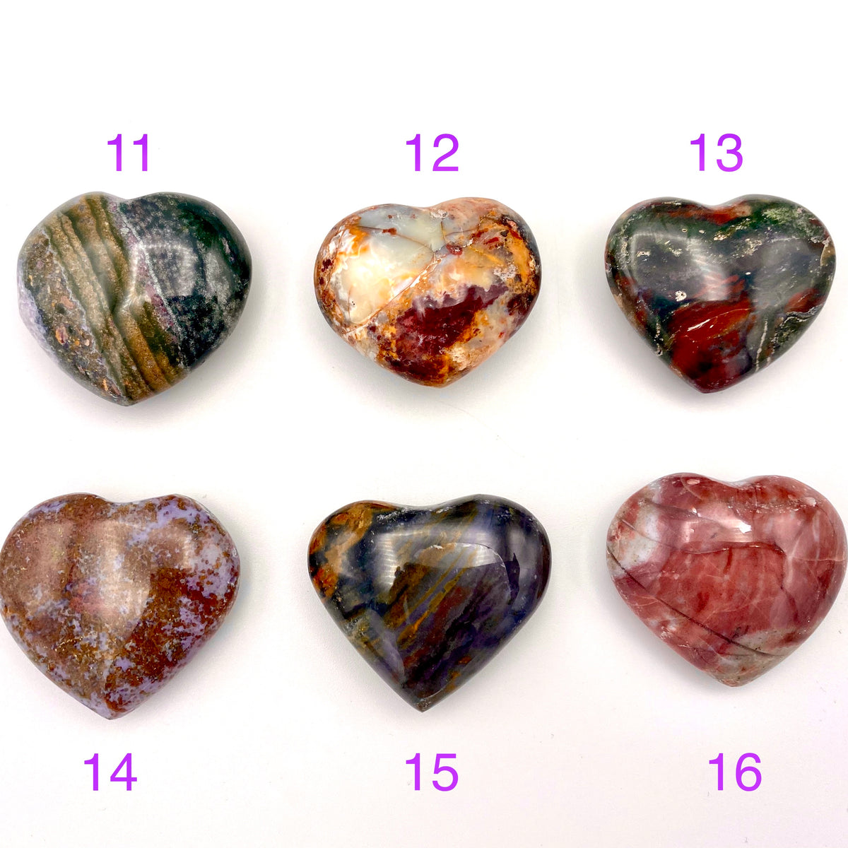 Ocean Jasper Small Hearts