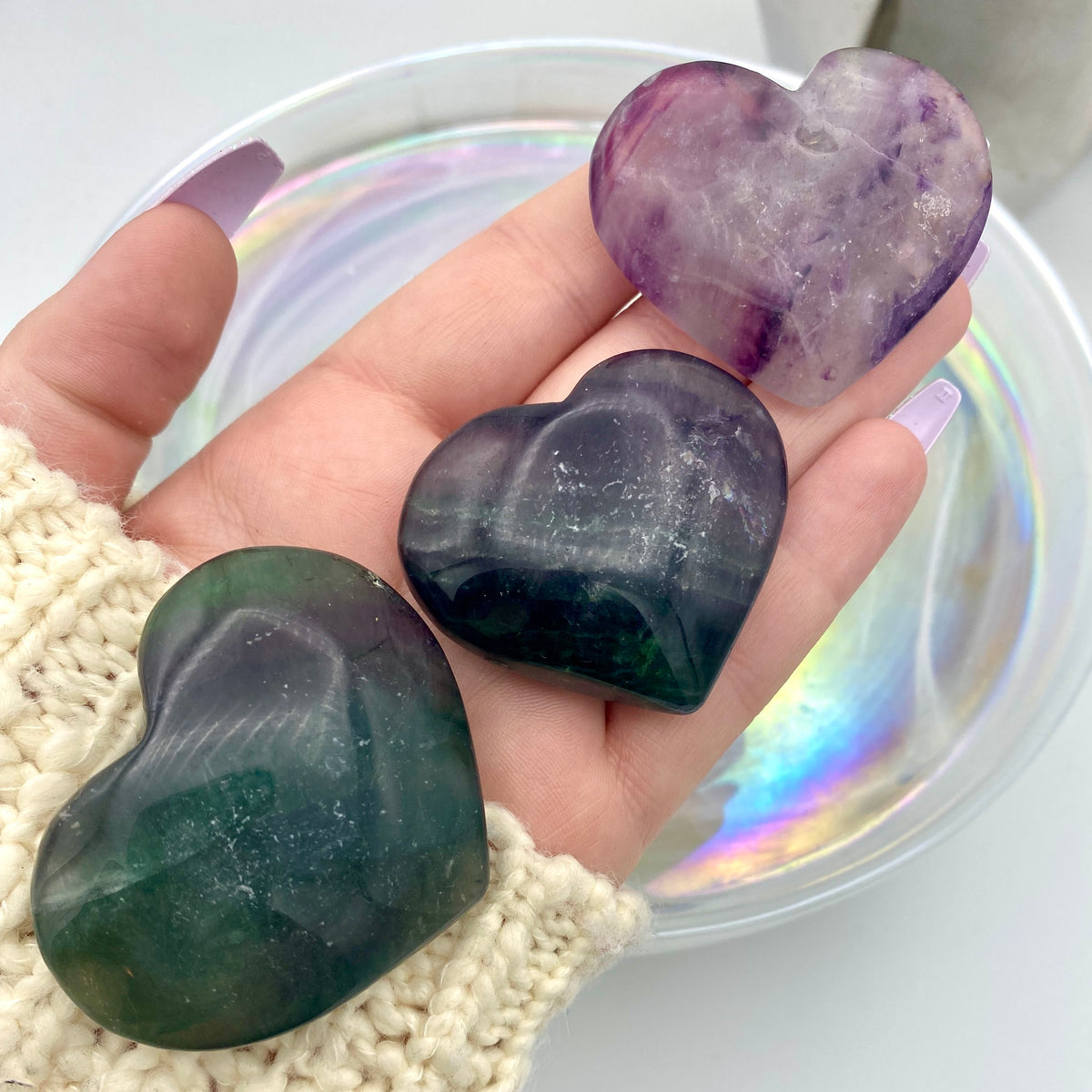 Fluorite Hearts