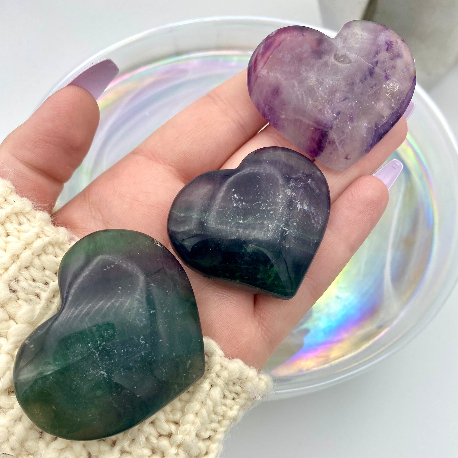 Fluorite Hearts
