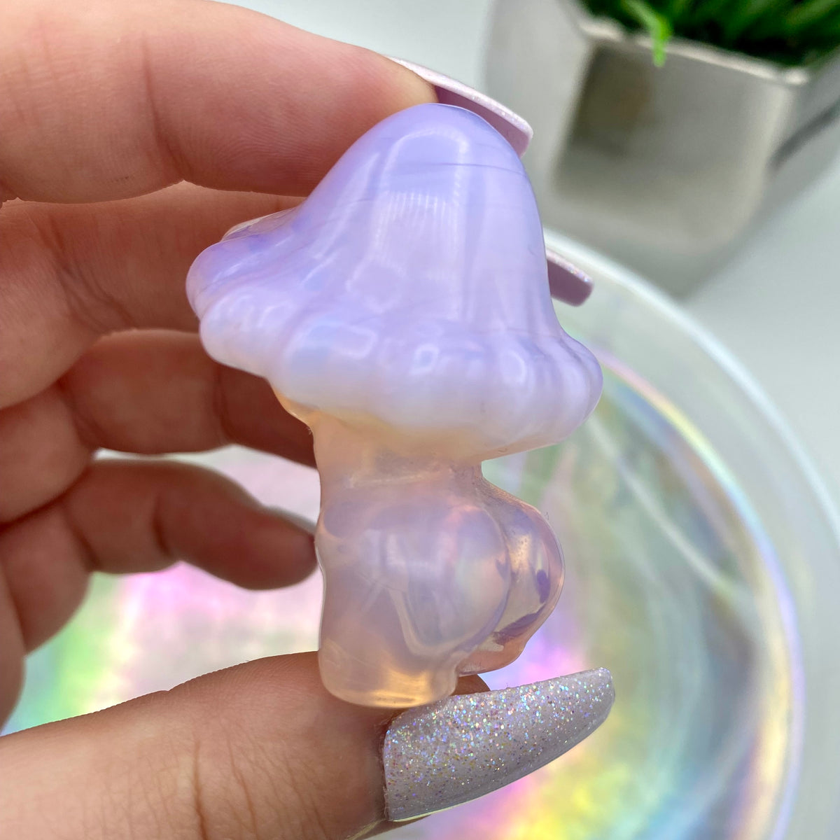 Pink Opalite Mushroom Goddess Body