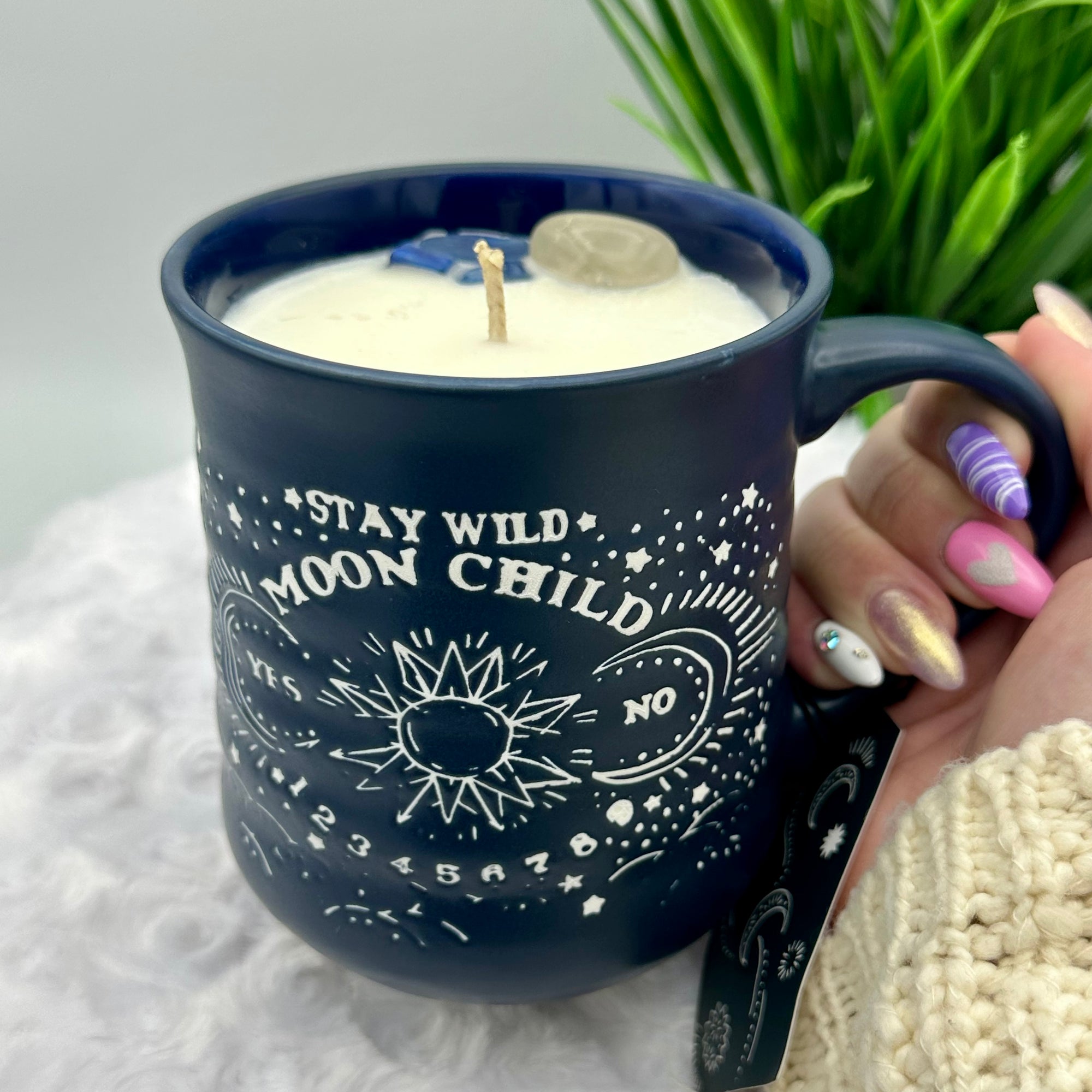 MOON CHILD COFFEE MUG CANDLE