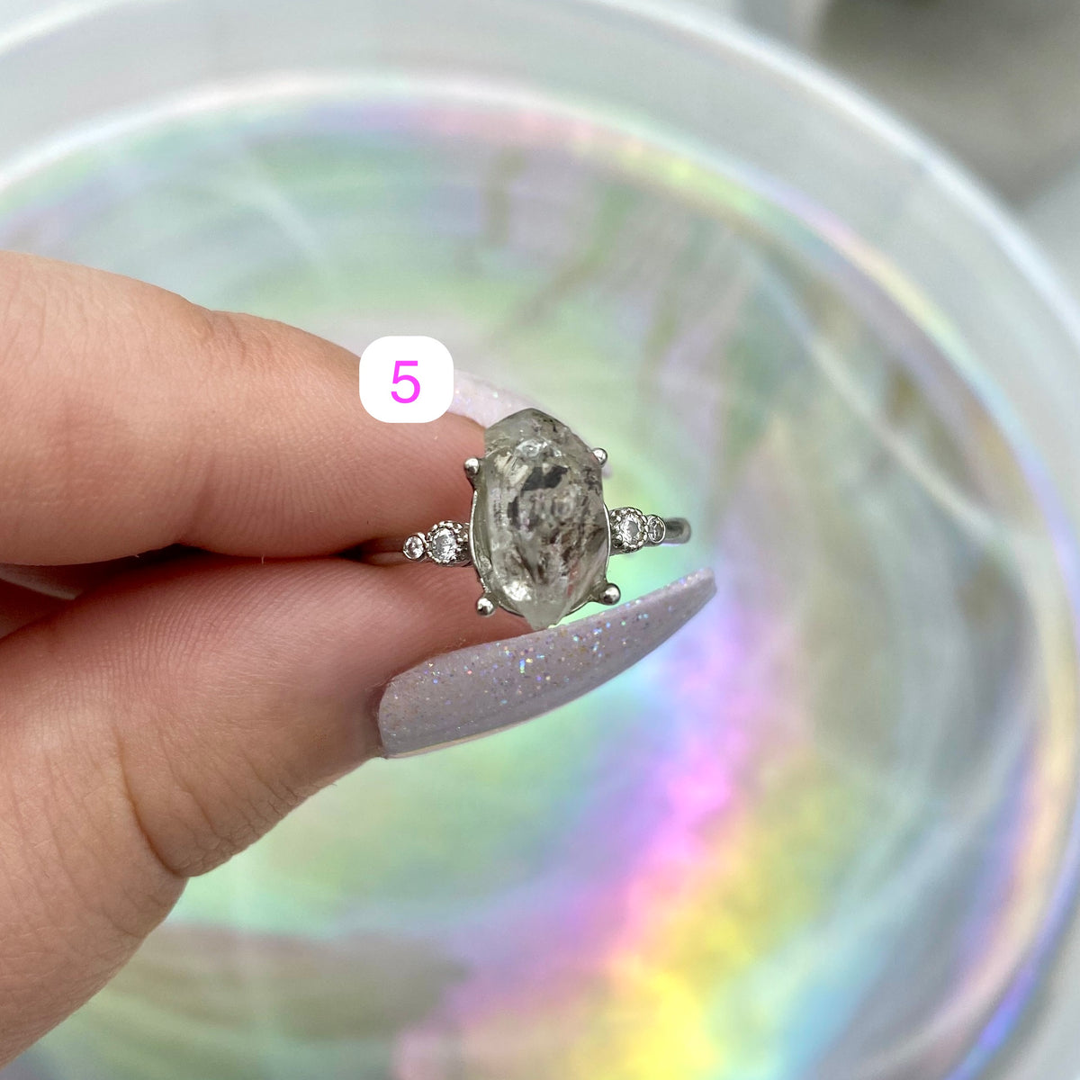 Herkimer Diamond Ring