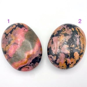 Rhodonite Palm Stones