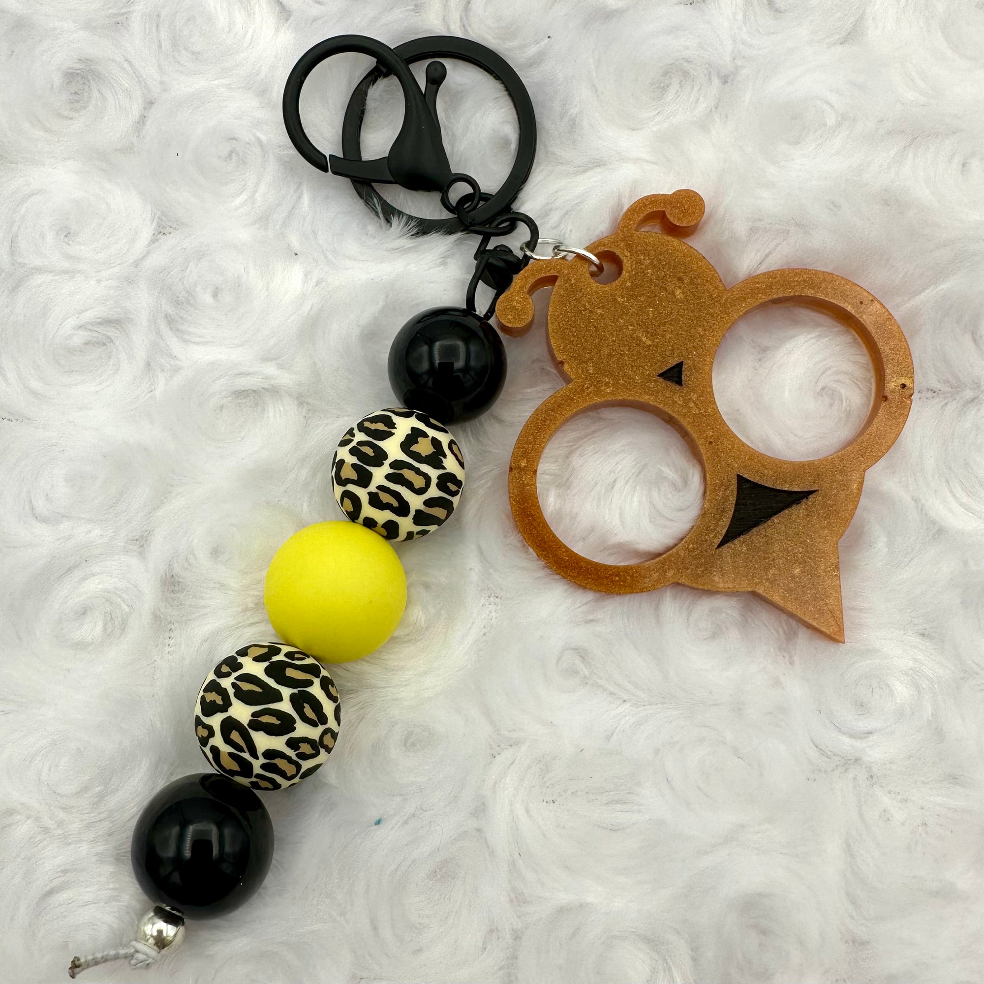 Self Defense Keychain - "Gold Bee"