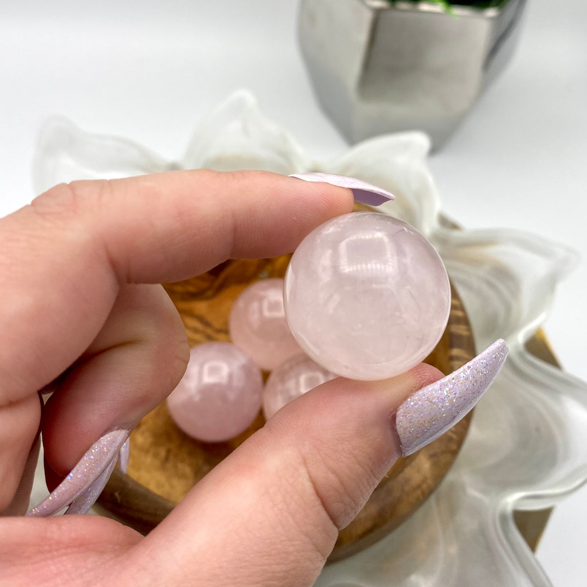 Rose Quartz Mini Spheres