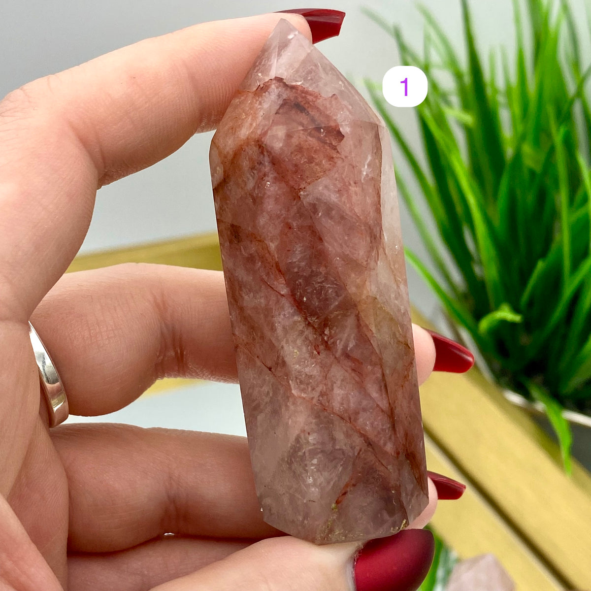 Fire Quartz / Hematoid Quartz Towers