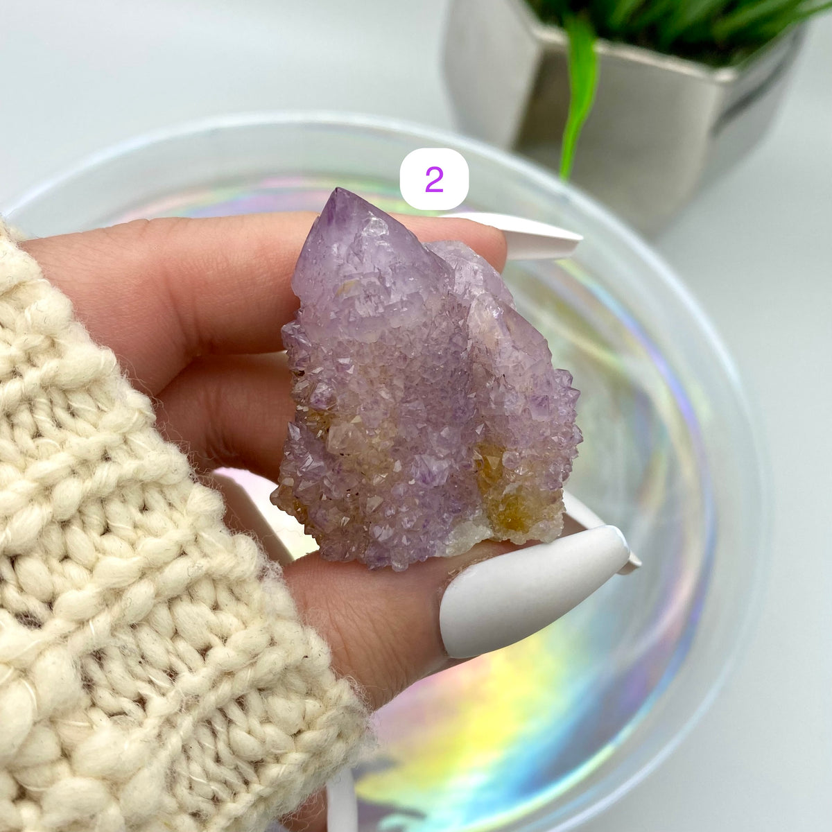 Amethyst Spirit Quartz / Cactus Quartz - Smaller