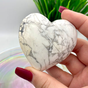 Howlite Heart