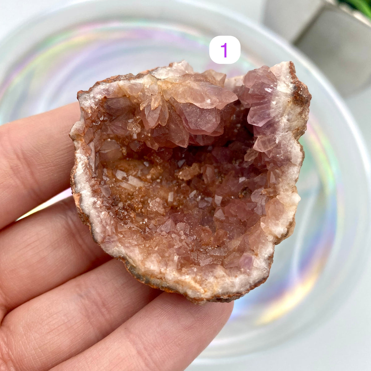 Pink Amethyst Geodes