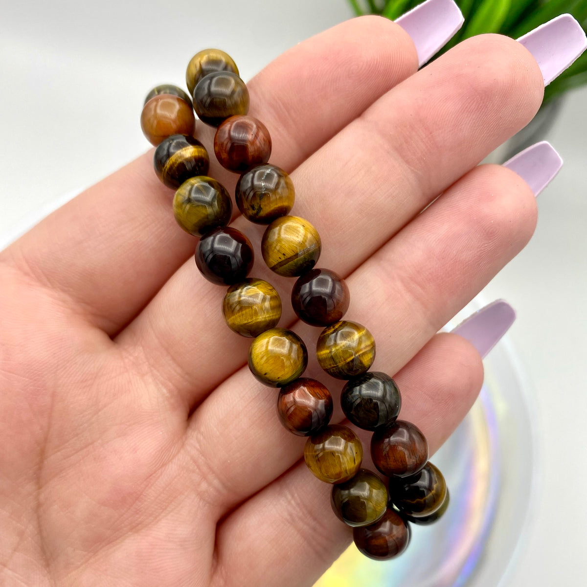 Rainbow Tiger's Eye Bracelet - 8mm