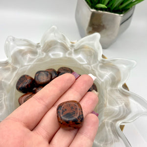 Mahogany Obsidian Tumbles