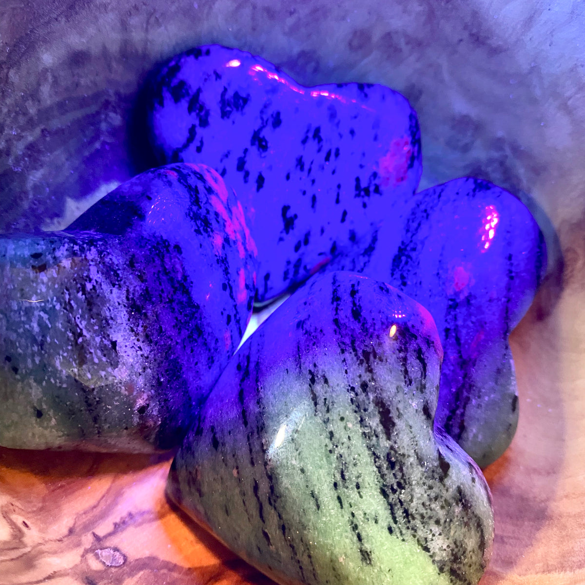 Ruby in Zoisite Hearts