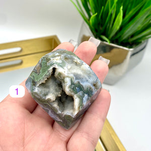 Moss Agate Freeforms