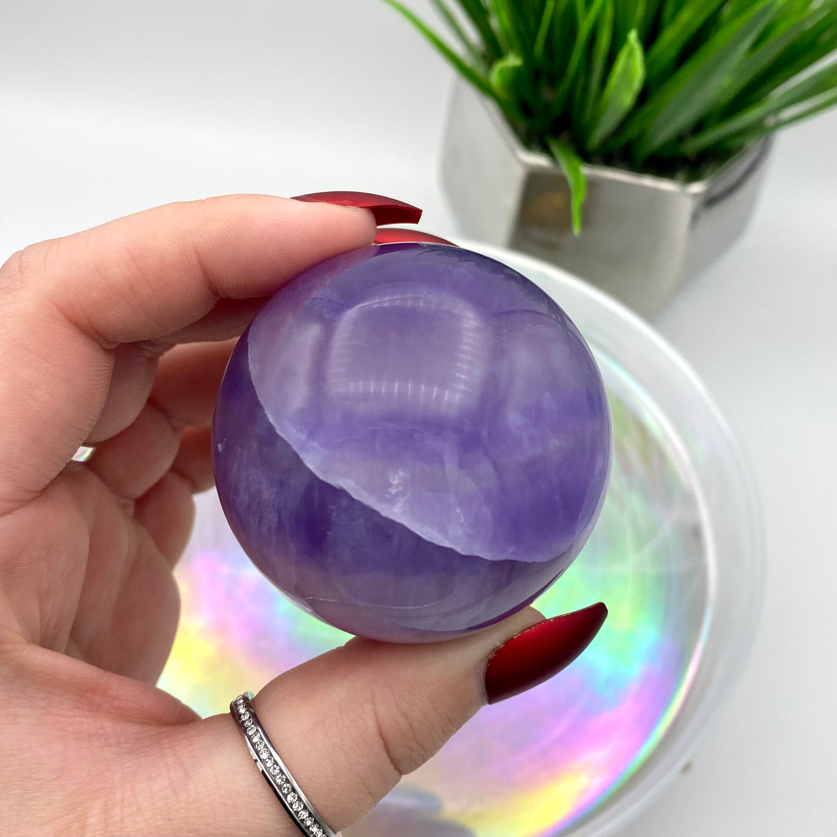 Purple Fluorite Sphere #2