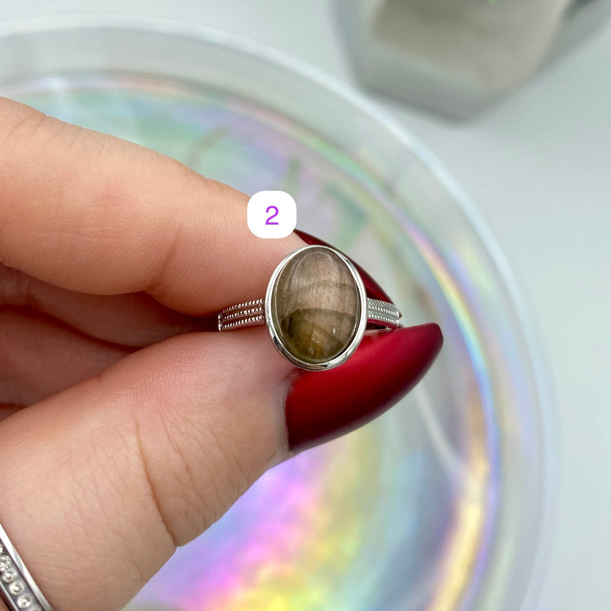 Labradorite Adjustable Rings