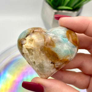 Caribbean Calcite Heart