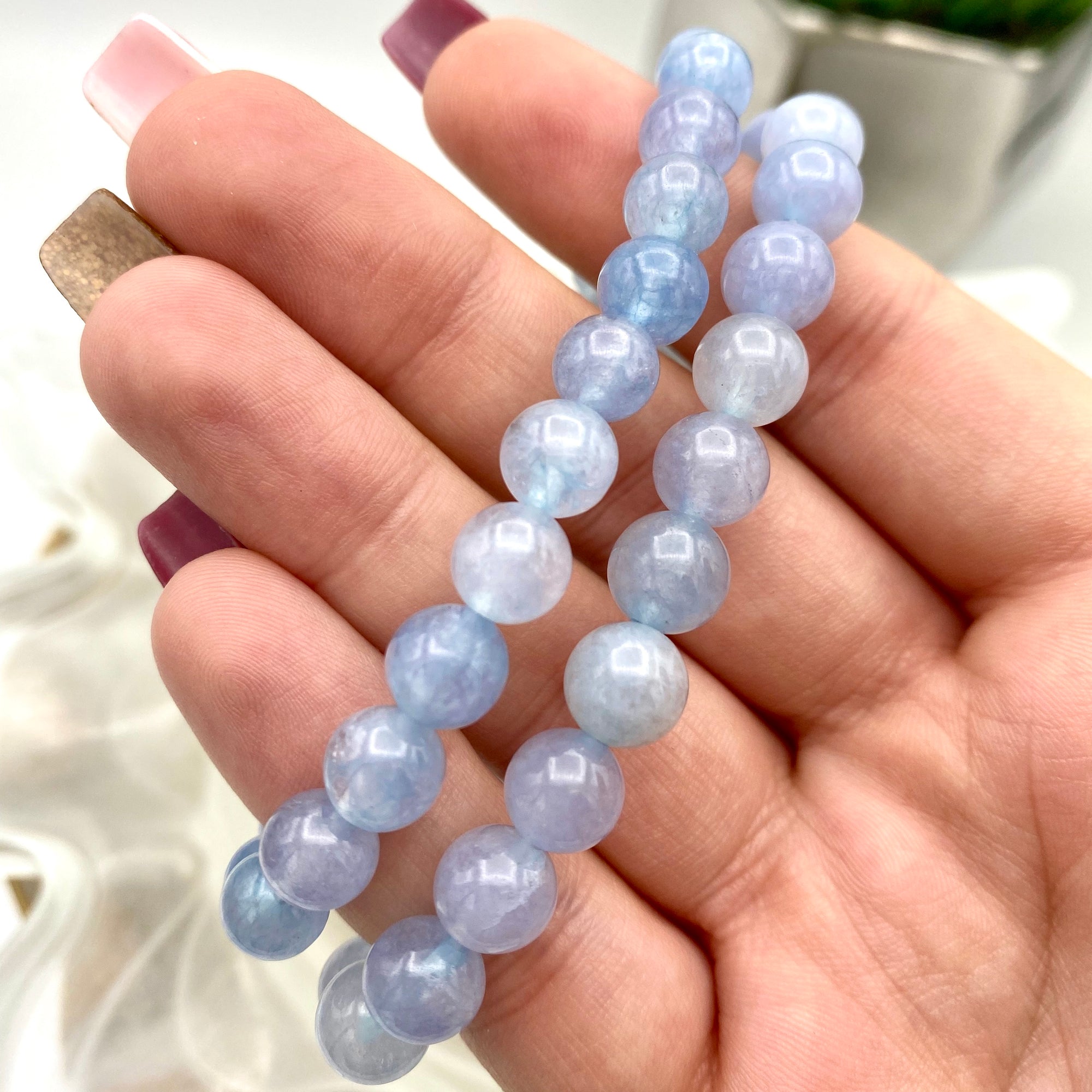 Aquamarine Bracelet - 8mm