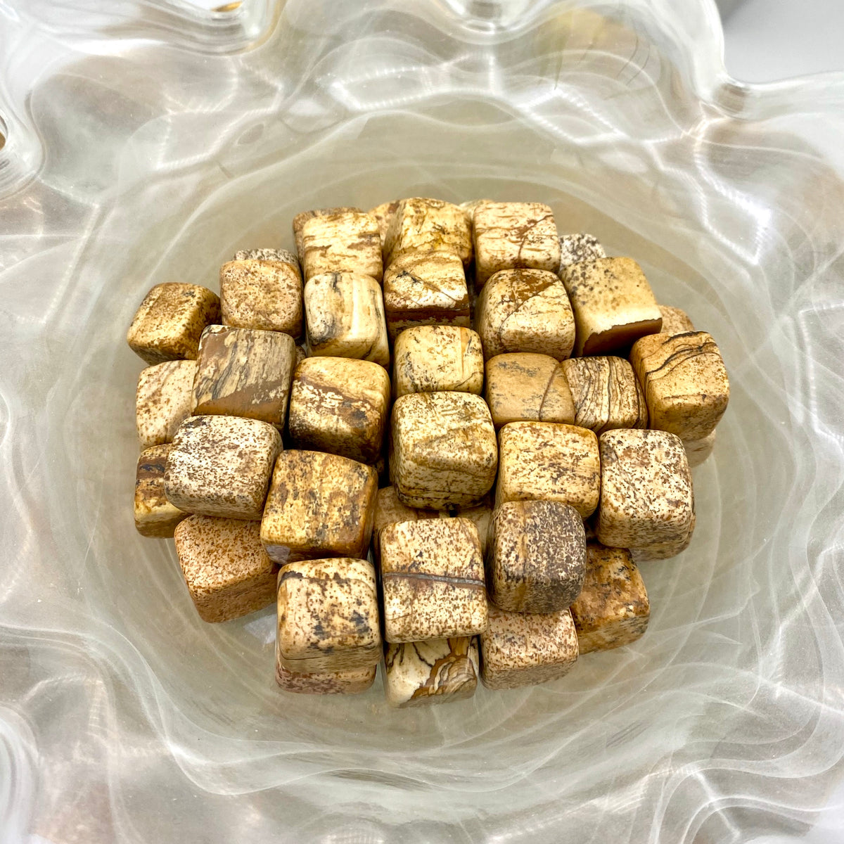 Picture Jasper Mini Cube