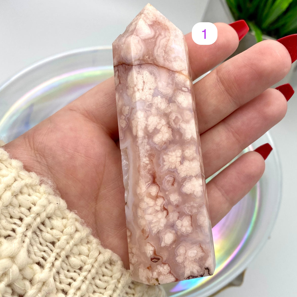 Carnelian x Flower Agate Towers - Rare