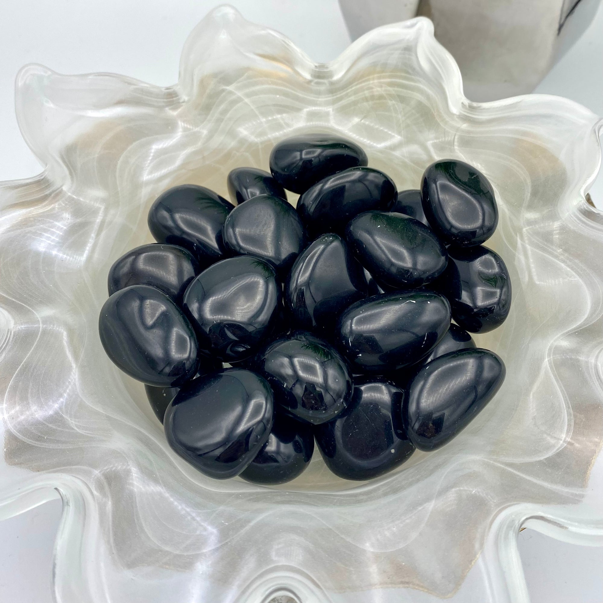 Black Obsidian Tumbles