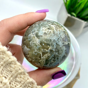 Moss Agate Sphere #5