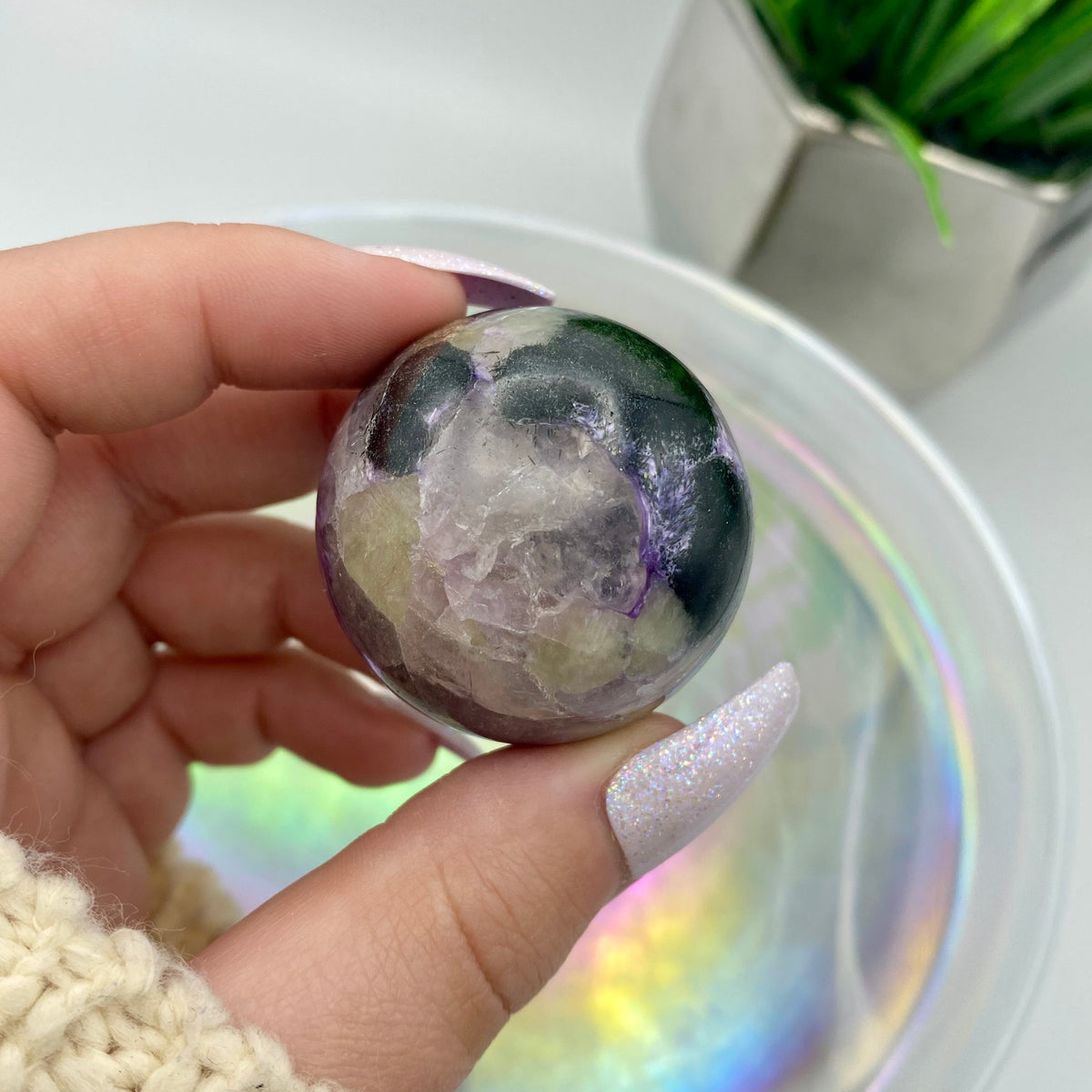 Charoite Sphere