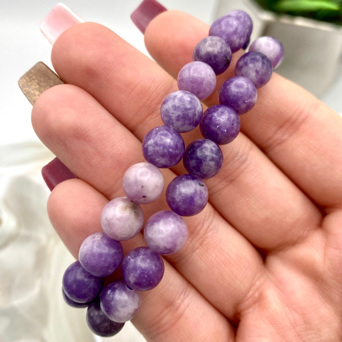 Lepidolite Bracelet - 8mm
