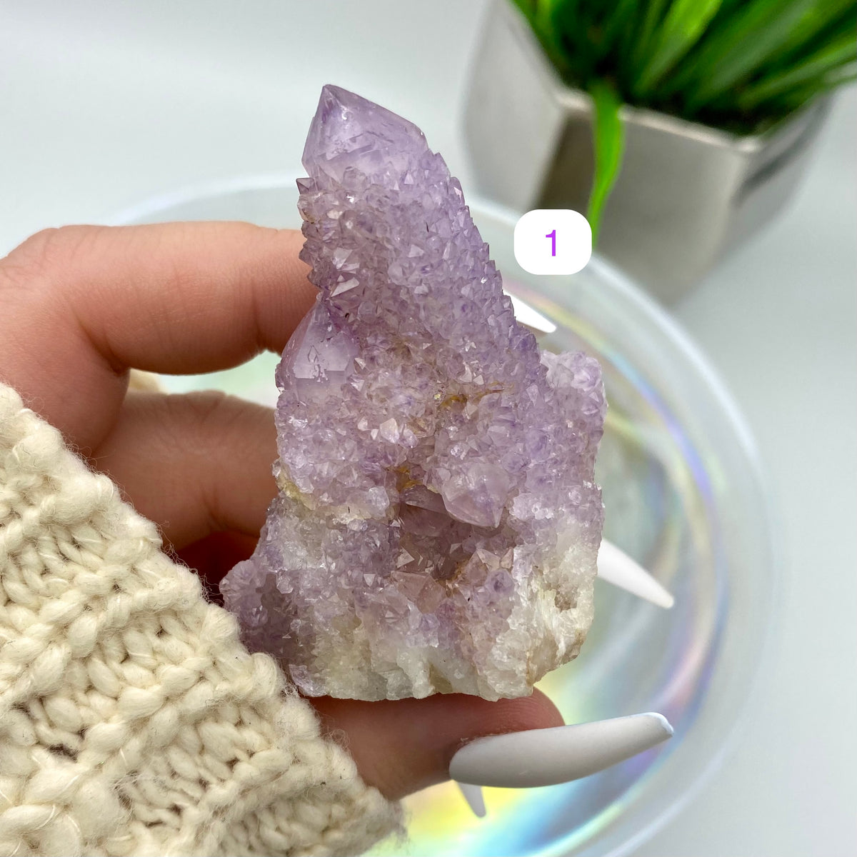 Amethyst Spirit Quartz / Cactus Quartz - Smaller
