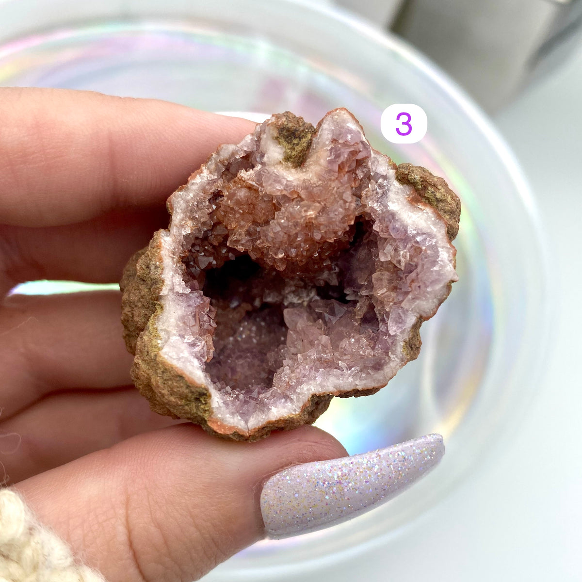 Pink Amethyst Geodes