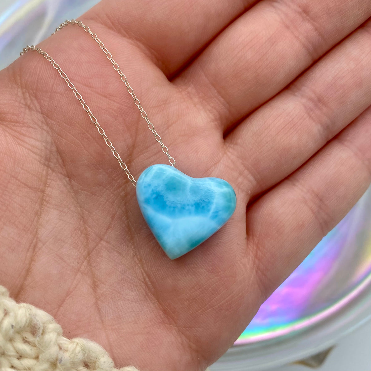 Larimar Necklace - .925 Silver