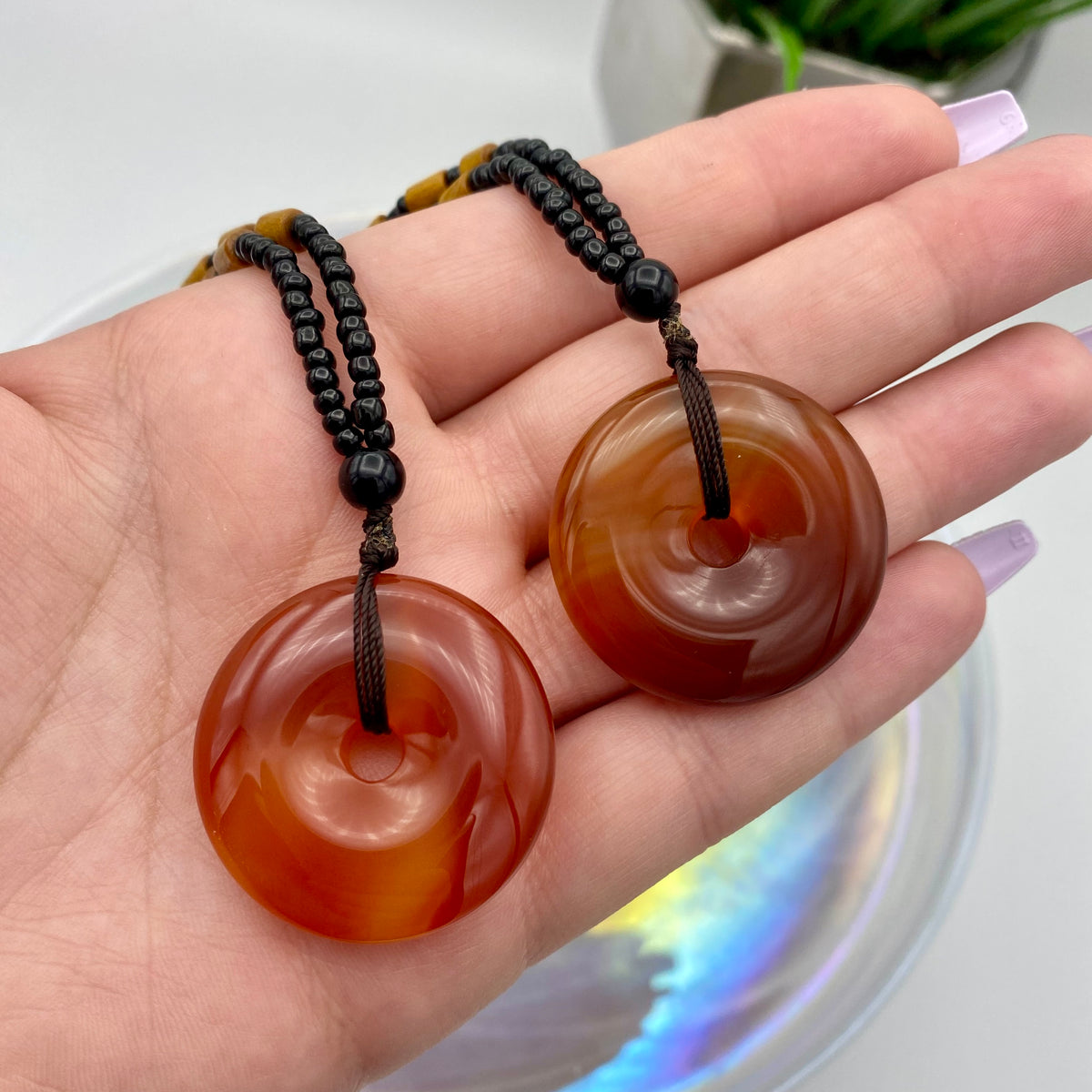Carnelian Necklace w/ Brown Beads