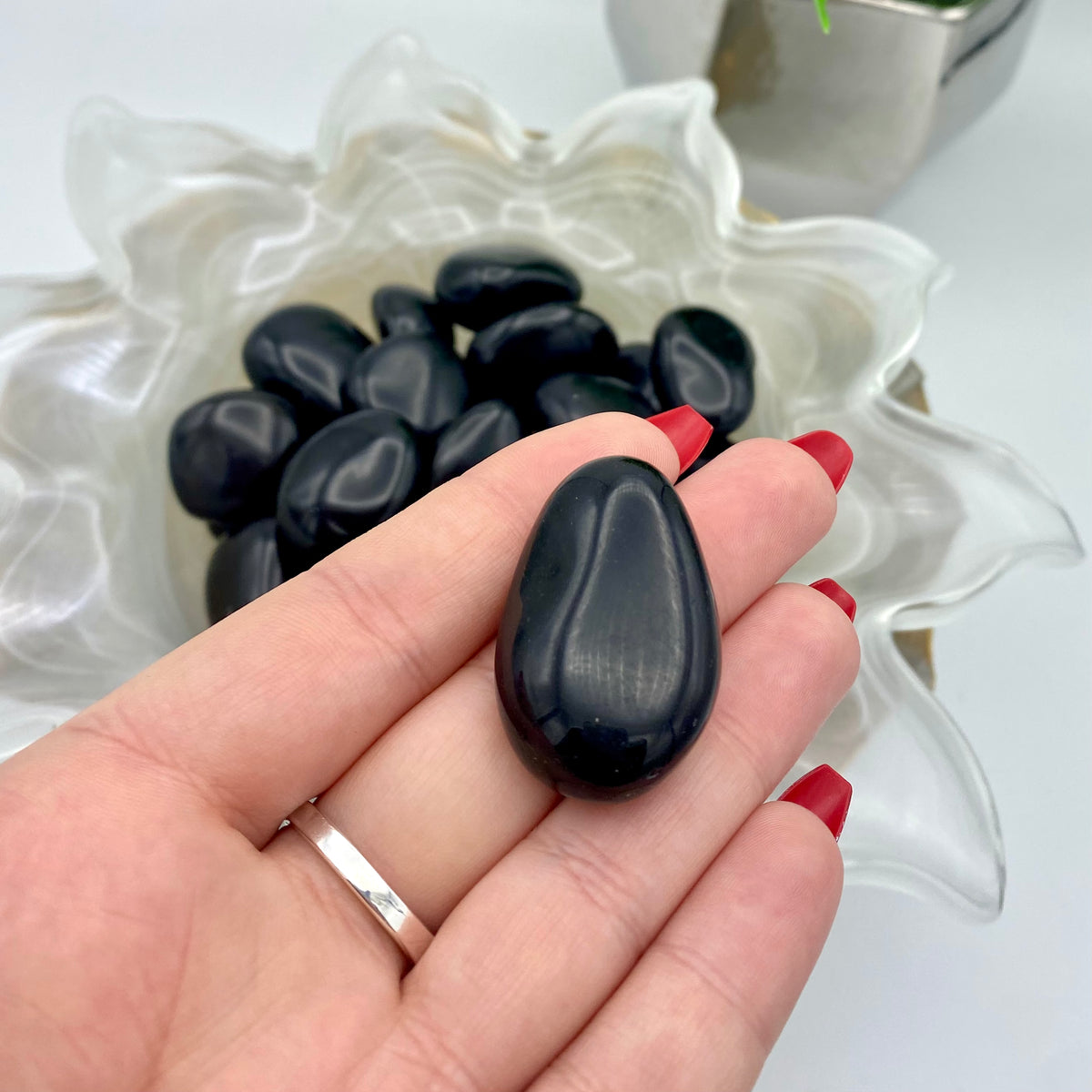 Black Obsidian Tumbles