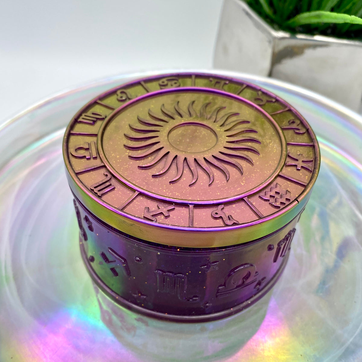 ZODIAC TRINKET BOX - PURPLE / PINK / ORANGE