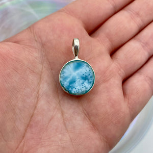 Larimar Necklace - .925 Silver